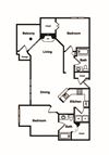 B2 Web Floor Plan B2 Web Floor Plan at Windsor on White Rock Lake, 9191 Garland Road, 75218